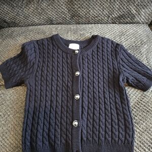 H&M Black Cable Knit Cardigan